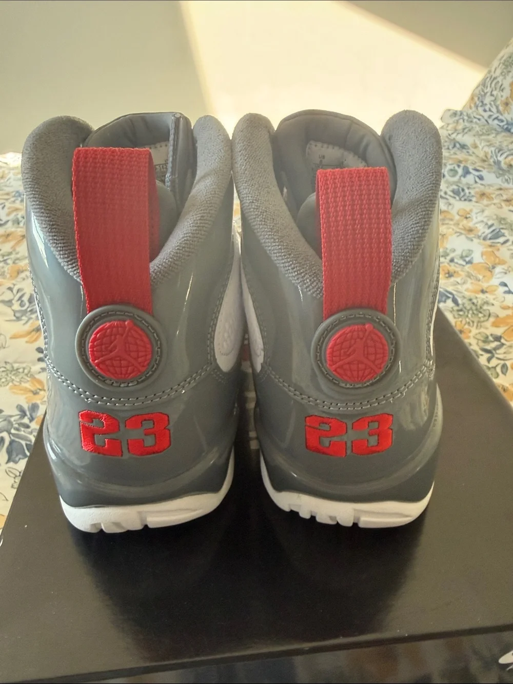 Jordan Air Jordan 9 Retro White/Grey/Red Men's Sneakers